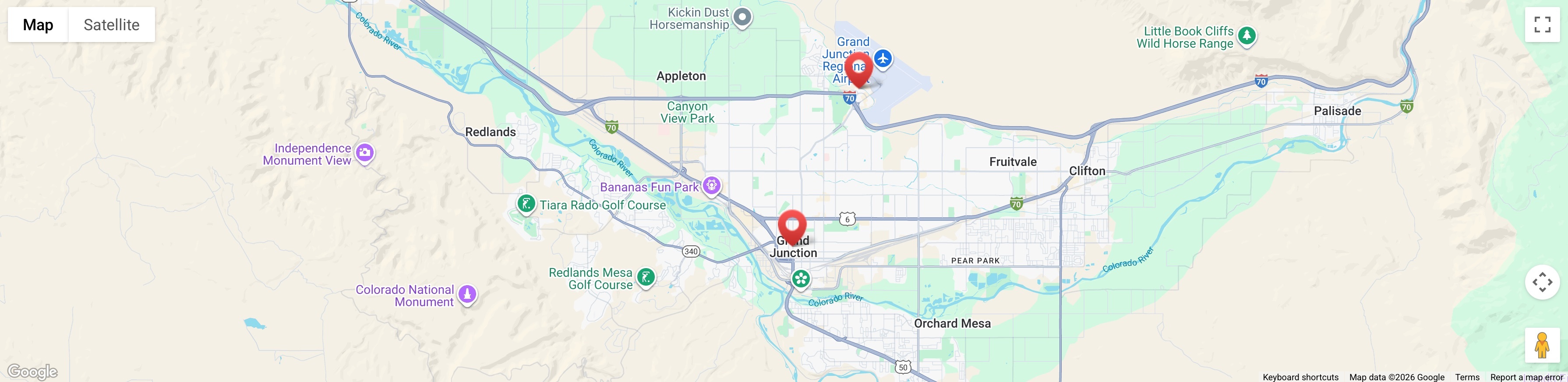 Crossroads Fitness Location Map